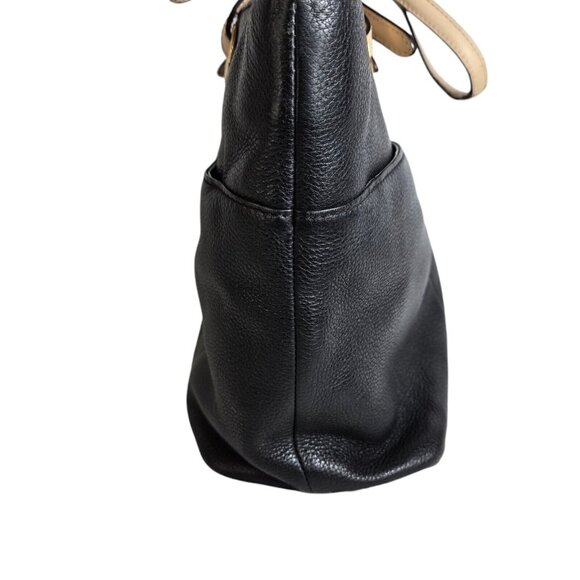 MICHAEL KORS Genuine‎ Pebble Leather Tote Bag Baguette Large Purse *READ - Picture 14 of 16